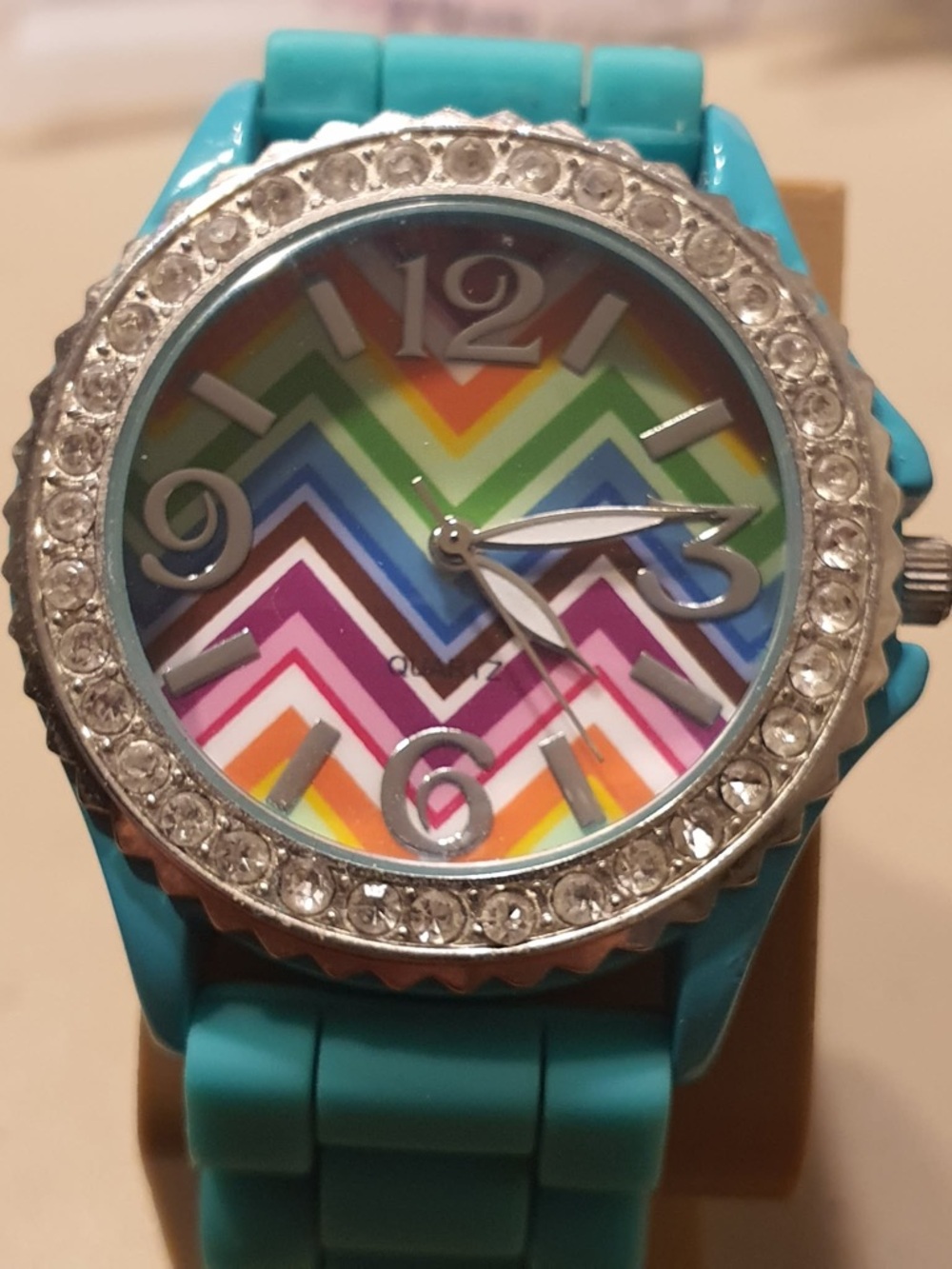 🦋10/$20🦋 Silver/Blue Silicone Women's Watch - Picture 1 of 7